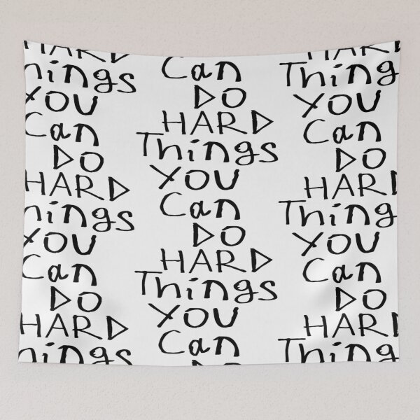 Item preview, You Can Do Hard Things designed and sold by kinpirks.