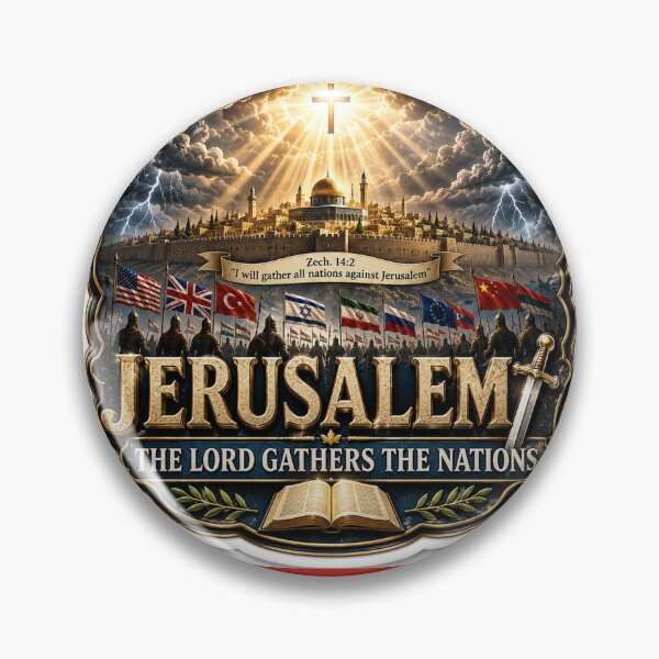 Item preview, Jerusalem Final Battle Prophecy 3D Label  Label Text  JERUSALEM  designed and sold by PaintMeWorld.