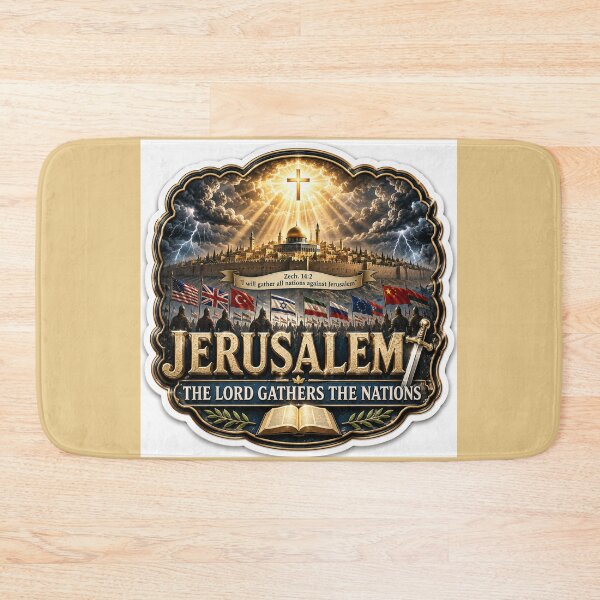 Item preview, Jerusalem Final Battle Prophecy 3D Label  Label Text  JERUSALEM  designed and sold by PaintMeWorld.