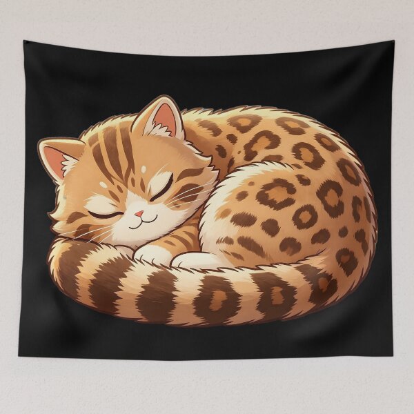 Item preview, Cozy Felis Nigripes - Sleeping Black-footed Cat designed and sold by ABYSSLAB.