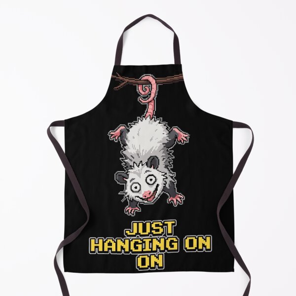 Item preview, Just Hanging On - Funny Chaotic Possum Pixel Art designed and sold by artistastshirt.