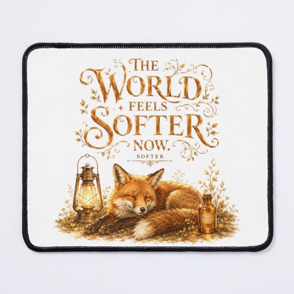 Item preview, The World Feels Softer Now Vintage Fox Cottagecore Aesthetic designed and sold by AQUILAKREO.