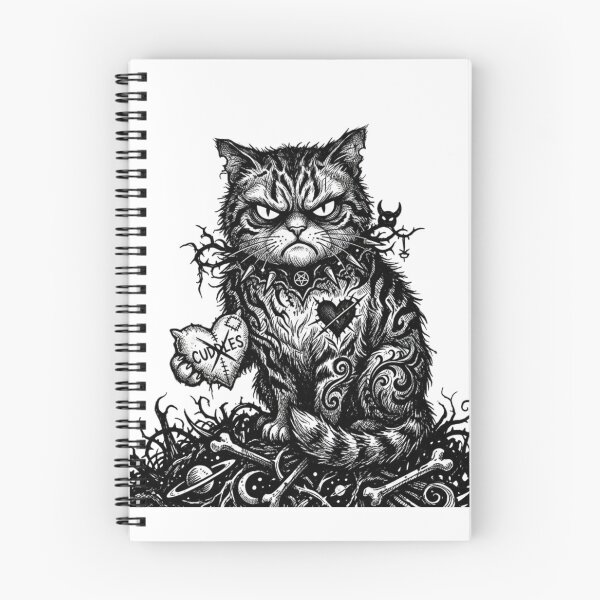 Item preview, Demonic Cat From Hell Cuddles designed and sold by Merch Mann.