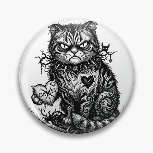 Item preview, Demonic Cat From Hell Cuddles designed and sold by Merch Mann.
