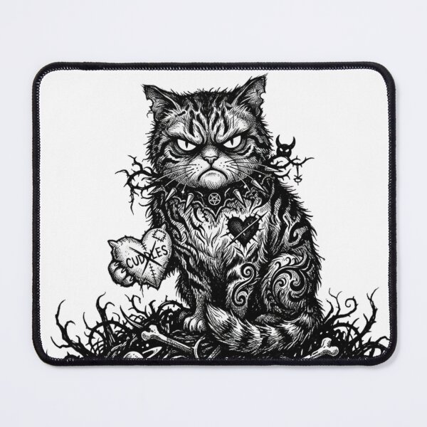 Item preview, Demonic Cat From Hell Cuddles designed and sold by Merch Mann.