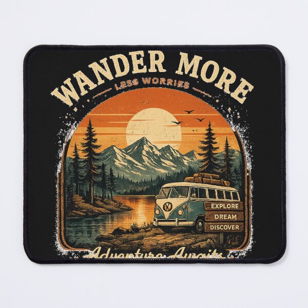 Item preview, Wander More Adventure Awaits Vintage Camper designed and sold by oqr2.
