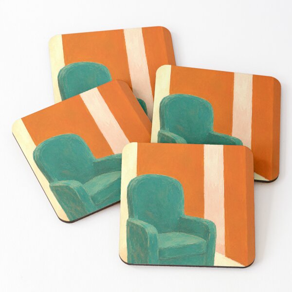Item preview, "Empty Seat" – Green Chair Modern Art designed and sold by Moodzu.