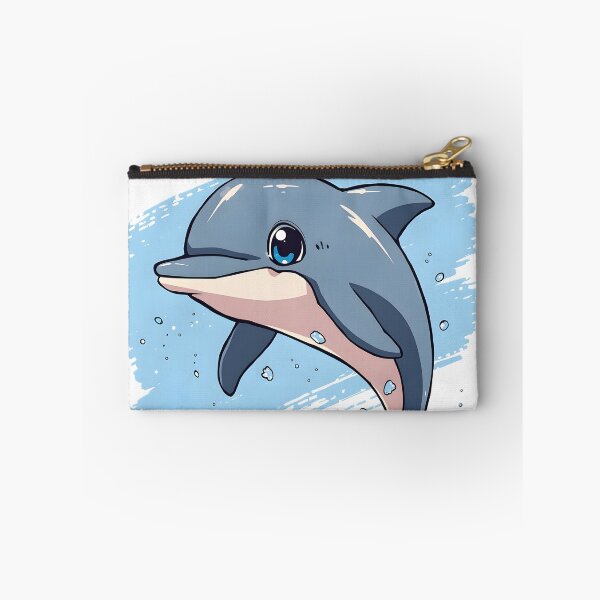 Item preview, Cute Dolphin Sticker | Kawaii Dolphin Illustration | Adorable Ocean Animal Art | Happy Marine Life Gift designed and sold by dreamz-world.