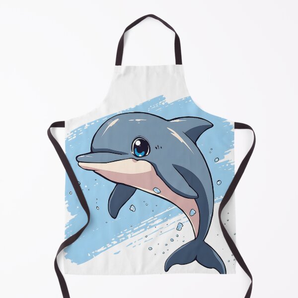 Item preview, Cute Dolphin Sticker | Kawaii Dolphin Illustration | Adorable Ocean Animal Art | Happy Marine Life Gift designed and sold by dreamz-world.