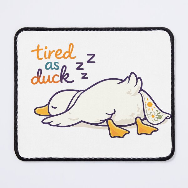 Item preview, Tired As Duck Shirt Funny Exhausted Duck Sweatshirt designed and sold by Backsay.