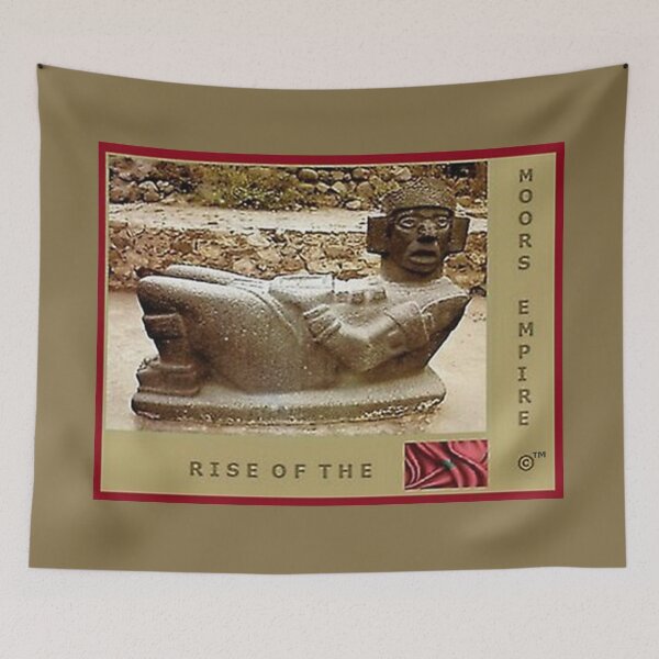 Item preview, Mu’ur (UM) Empire™ al-Benhadiel©™ design, Mayan statue, sand background designed and sold by HardyKnitDesign.