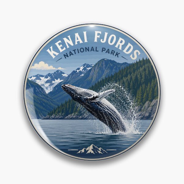 Item preview, Kenai Fjords National Park Retro Design designed and sold by Gideon Emmerich.