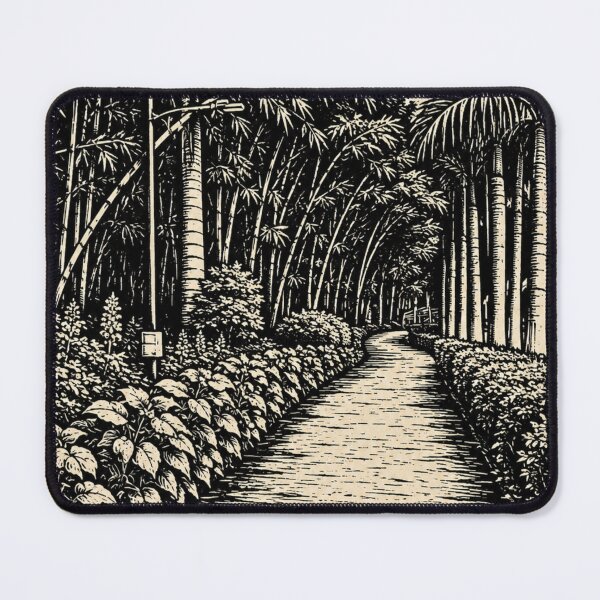 Item preview, Indian Garden Path | Botanical Linocut designed and sold by Linoluca.