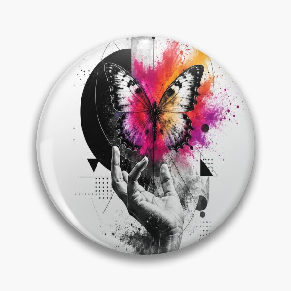 Item preview, Butterfly of Change - Neon Geometry & Hope designed and sold by Personiq Kaleido.