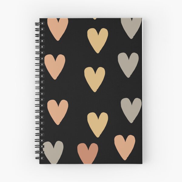Item preview, Earthy Neutral Hand Drawn Hearts – Moody Boho Aesthetic Pattern designed and sold by Jyoti-Quotes.