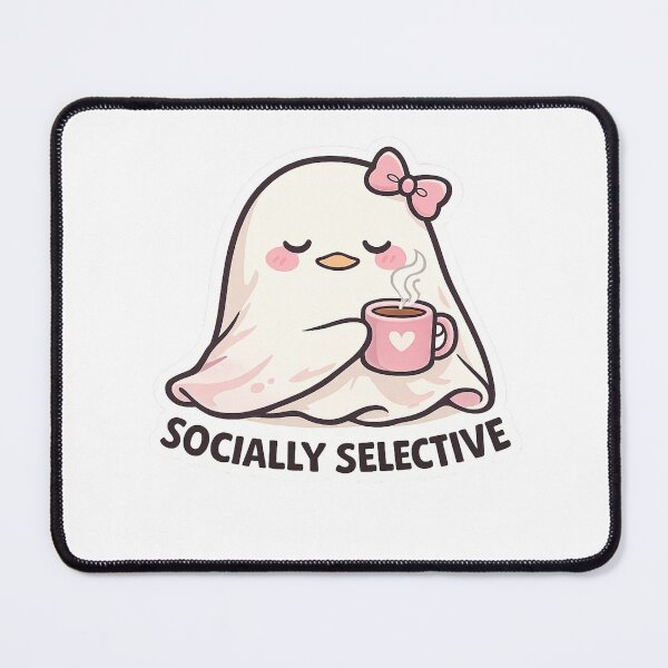 Item preview, Socially Selective Ghost Shirt Introvert Cute Ghost Sweatshirt designed and sold by Backsay.
