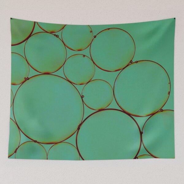 Item preview, Emerald Bubbles – Abstract Macro Oil and Water Circle Design designed and sold by BuckaBaby.