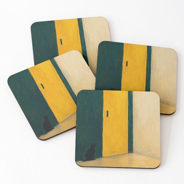 Item preview, The Door That Refused to Open | Modern Yellow Door Art   designed and sold by Moodzu.