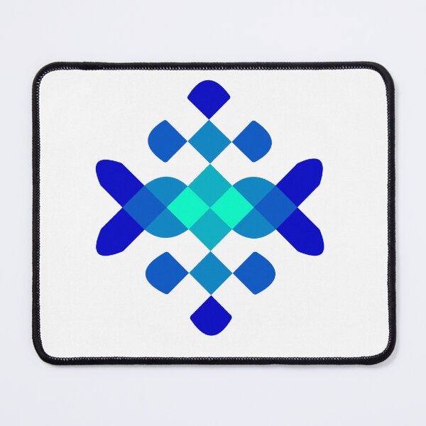 Item preview, Vibrant Blue and Teal Geometric Pattern designed and sold by laxmanrajart.