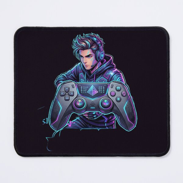 Item preview, Futuristic Gamer Controller | Neon Cyber Gaming Art | Esports Gaming Design | Sci-Fi Gamer Gift designed and sold by Bhaskar Digital Art.