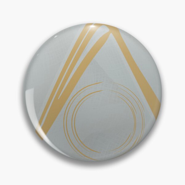 Item preview, Abstract Geometric Balance, Hand-Drawn Gold Triangle and Circle in Fine Art Textile designed and sold by Diseño que alegran tu día.