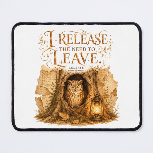 Item preview, I Release The Need To Leave Vintage Owl Dark Academia designed and sold by AQUILAKREO.