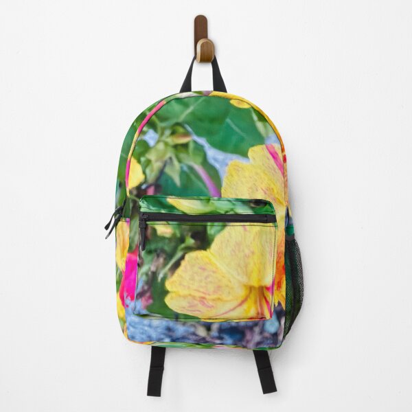 Item preview, Impressionist Four O'Clock Flower Yellow and Pink Digital Painting designed and sold by BalkanBloom.