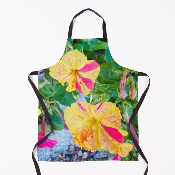 Item preview, Impressionist Four O'Clock Flower Yellow and Pink Digital Painting designed and sold by BalkanBloom.