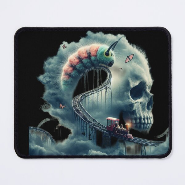 Item preview, Giant Caterpillar Rollercoaster Inside Skull Dreamscape designed and sold by LujziWorld.