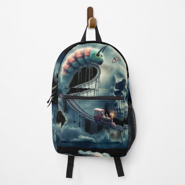 Item preview, Giant Caterpillar Rollercoaster Inside Skull Dreamscape designed and sold by LujziWorld.