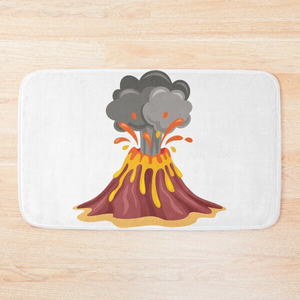 Item preview, Cartoon Erupting Volcano – Lava, Magma & Nature Illustration designed and sold by RiderSpoon.