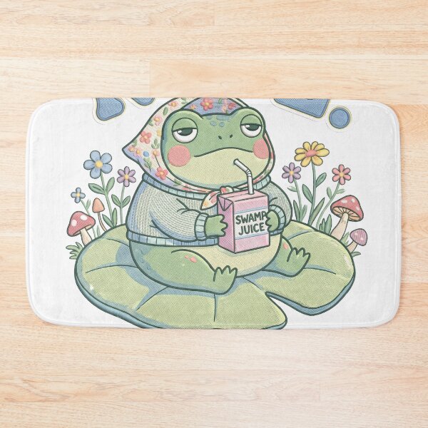 Item preview, Kawaii Frog Drinking Juice Nope Funny Introvert Anti Social Meme designed and sold by WorldShop17.