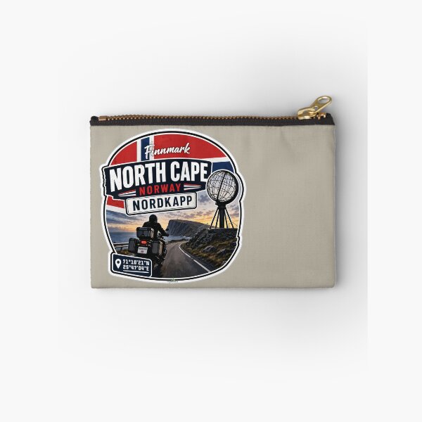 Item preview, Nordkapp North Cape Norway Motorcycle Sticker TShirt 08 designed and sold by OuterShellUK.