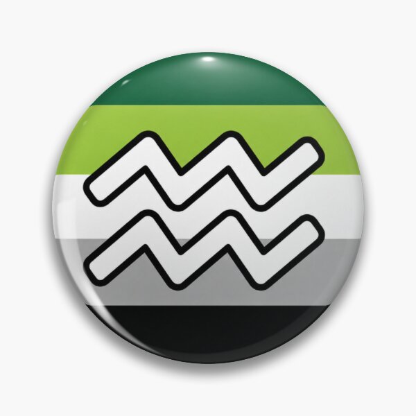 Item preview, Aquarius Aromantic Pride Symbol designed and sold by MandiDaniDesign.