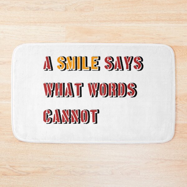 Item preview, A Smile Says What Words Cannot – Inspirational Quote T-Shirt designed and sold by Nousej23.