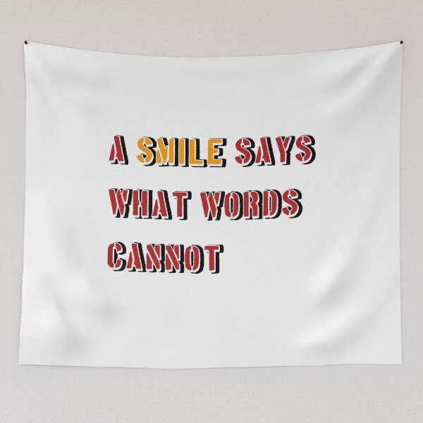 Item preview, A Smile Says What Words Cannot – Inspirational Quote T-Shirt designed and sold by Nousej23.
