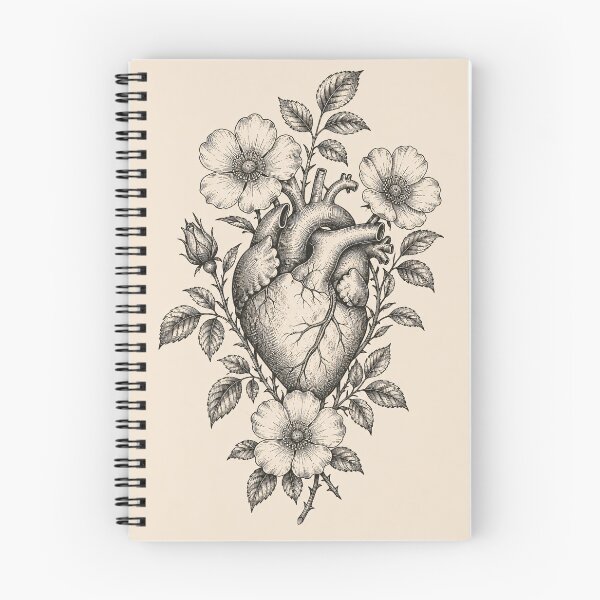 Item preview, Vintage Anatomical Heart Botanical Illustration designed and sold by SoftSpaceDesign.