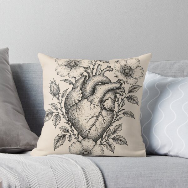 Item preview, Vintage Anatomical Heart Botanical Illustration designed and sold by SoftSpaceDesign.