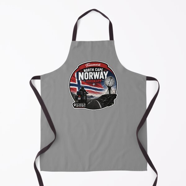 Item preview, Nordkapp North Cape Norway Motorcycle Sticker TShirt 09 designed and sold by OuterShellUK.