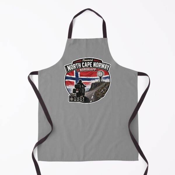 Item preview, Nordkapp North Cape Norway Motorcycle Sticker TShirt 10 designed and sold by OuterShellUK.