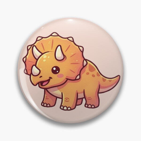 Item preview, Kawaii Cute Triceratops Dinsoaurs designed and sold by learnandexplore.