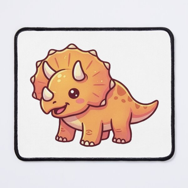 Item preview, Kawaii Cute Triceratops Dinsoaurs designed and sold by learnandexplore.