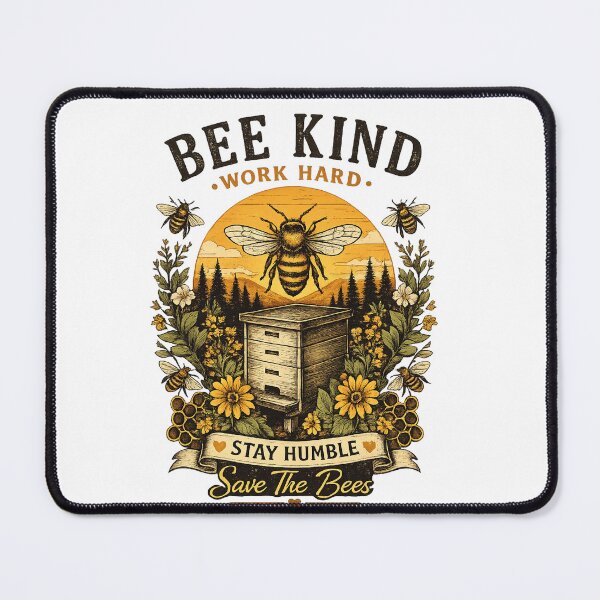 Item preview, Bee Kind Save The Bees Vintage Beekeeper Retro Nature T-Shirt designed and sold by oqr2.