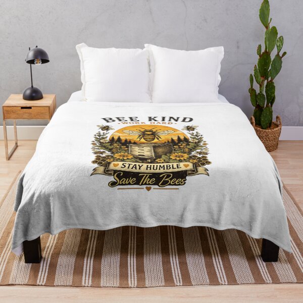 Item preview, Bee Kind Save The Bees Vintage Beekeeper Retro Nature T-Shirt designed and sold by oqr2.