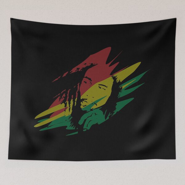 Item preview, Elegant Bob Marley White Floral Pattern designed and sold by Rishstrethphoto.