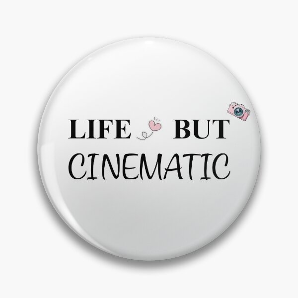 Item preview, Life But Cinematic Aesthetic Typography Quote designed and sold by DEZYGNS.