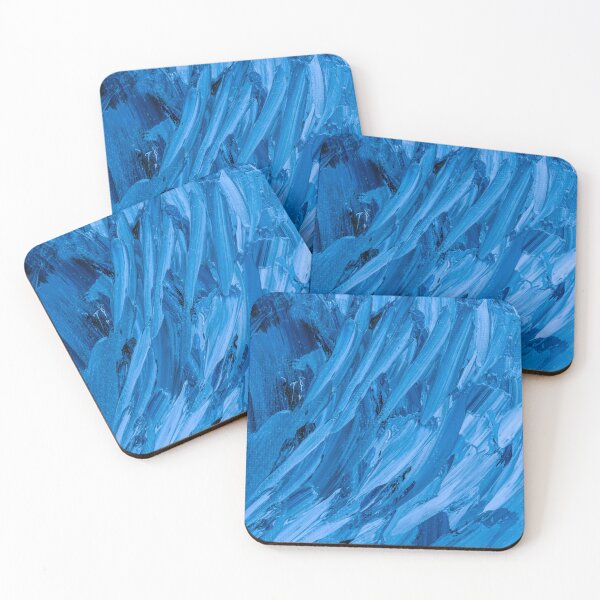 Item preview, Ocean Current – Abstract Blue Textured Brushstroke Design designed and sold by BuckaBaby.