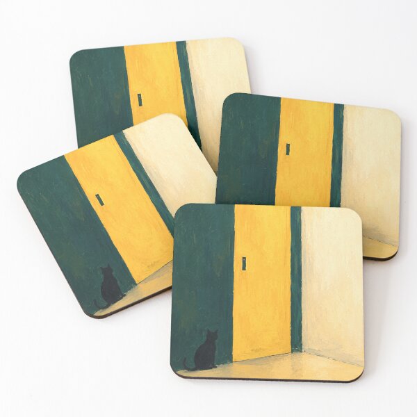 Item preview, "The Door That Refused to Open" – Modern Yellow Door Art designed and sold by Moodzu.