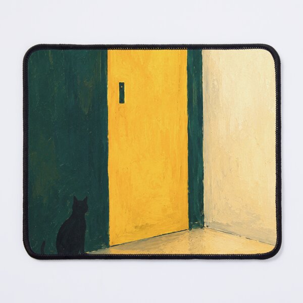 Item preview, "The Door That Refused to Open" – Modern Yellow Door Art designed and sold by Moodzu.
