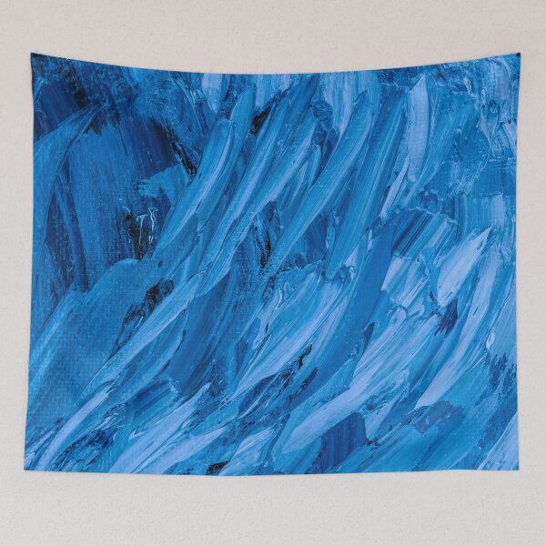 Item preview, Ocean Current – Abstract Blue Textured Brushstroke Design designed and sold by BuckaBaby.